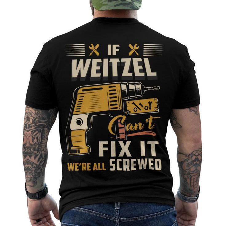 Weitzel Blood Runs Through My Veins Name V2 Men's Crewneck Short Sleeve Back Print T-shirt