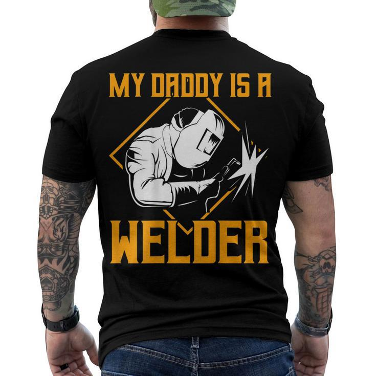 Welder Welding On Back Of Clothing V3 Men's T-shirt Back Print