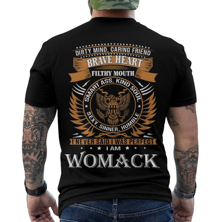 Womack Name Womack Brave Heart Men's T-Shirt Back Print