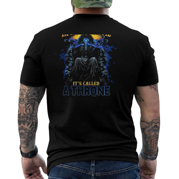 Yes I Know Theres A Special Place In Hell For Me Its Called A Throne Skeleton Men's Back Print T-shirt