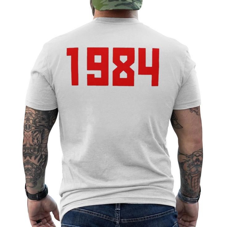 1984 Fashion Year Of Birth 38Th Birthday Men's Back Print T-shirt