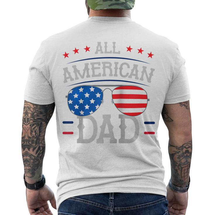 4Th Of July And Independence Day For All American Dad Men's T-shirt Back Print