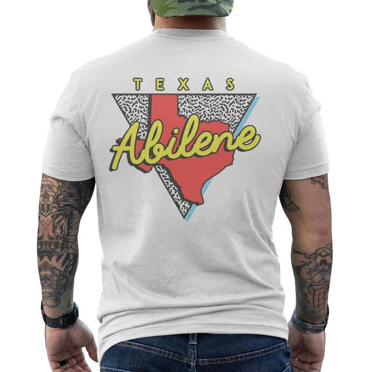 Abilene Texas Retro Triangle Tx City Men's Back Print T-shirt