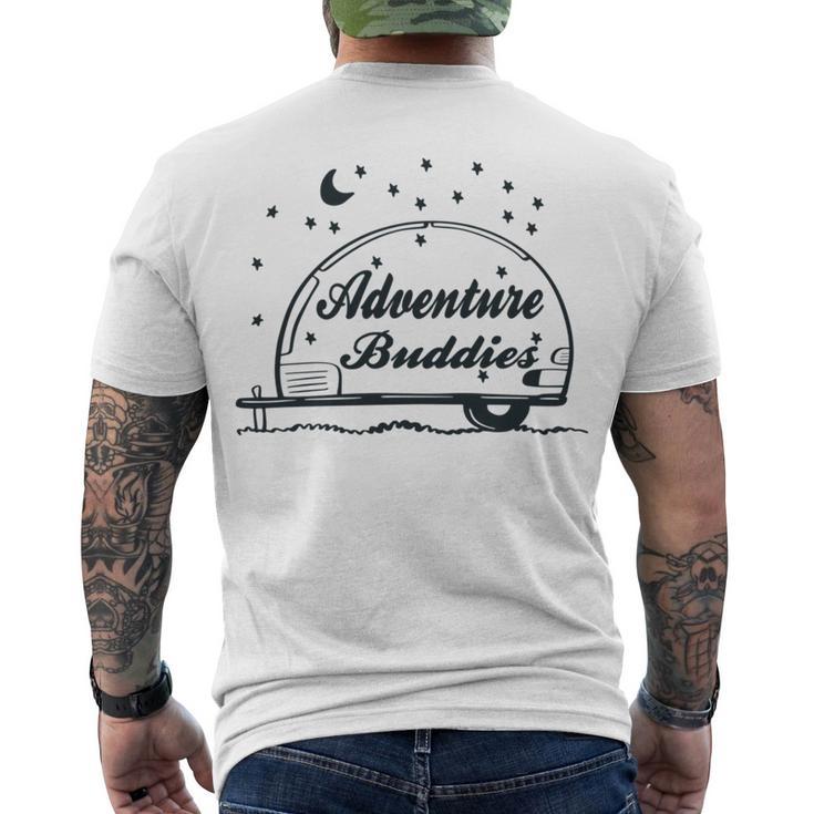 Adventure Buddies Couples  Adventure Gift  Travel Gift  Road Trip Gift  Gift For Family Travel   Men's Crewneck Short Sleeve Back Print T-shirt