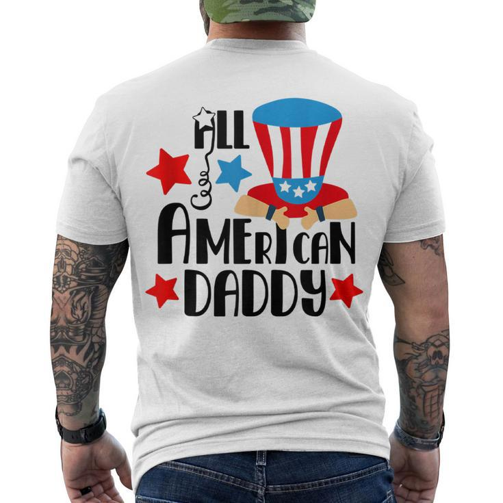 Mens All American Daddy - 4Th Of July For Dad Men's T-shirt Back Print