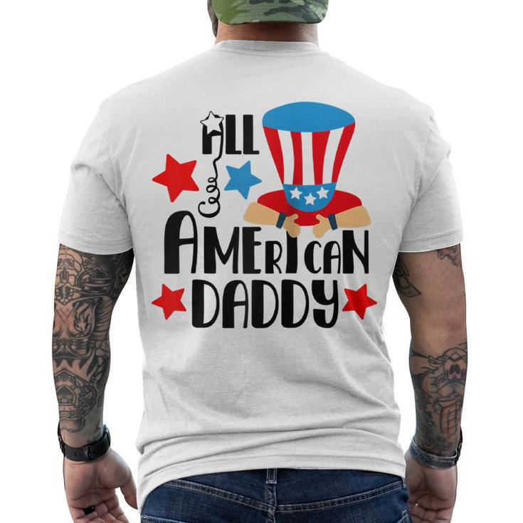 All American Daddy - 4Th Of July For Dad Men's T-shirt Back Print