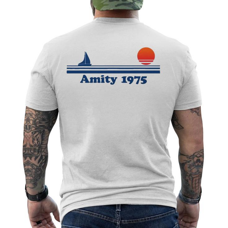 Amity Island Bait And Tackle Retro Fishing Men's Back Print T-shirt