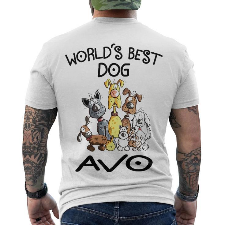 Avo Grandpa Worlds Best Dog Avo Men's T-Shirt Back Print