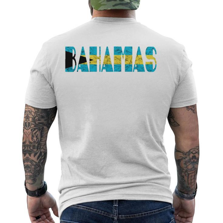 Bahamas Trip Bahamian Flag Vacation Tourist Men's Back Print T-shirt