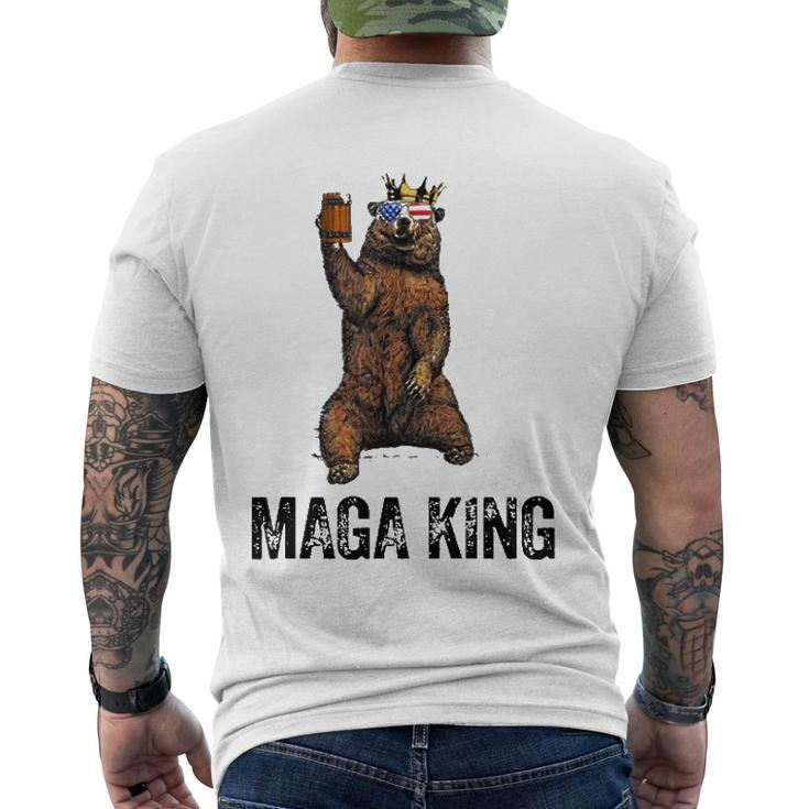Bear Crown Maga King The Great Maga King Pro Trump Men's Back Print T-shirt