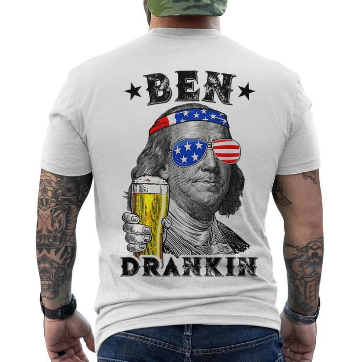 Ben Drankin Benjamin Drink Beer 4Th Of July Men's T-shirt Back Print