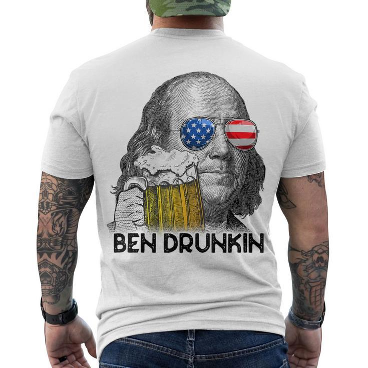 Ben Drankin Drunking 4Th Of July Beer Men Woman V3 Men's T-shirt Back Print