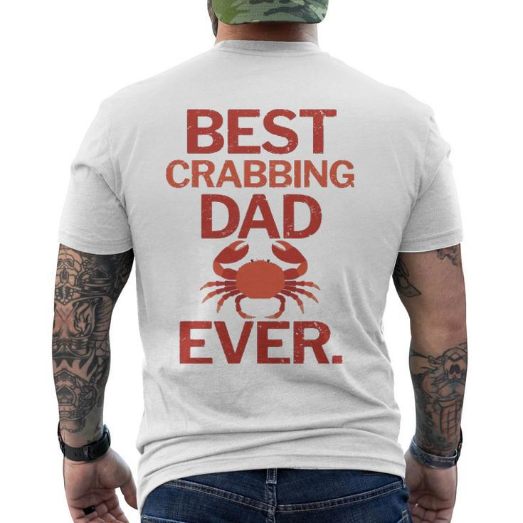 Best Crabbing Dad Ever Crab Fishing Men's Back Print T-shirt