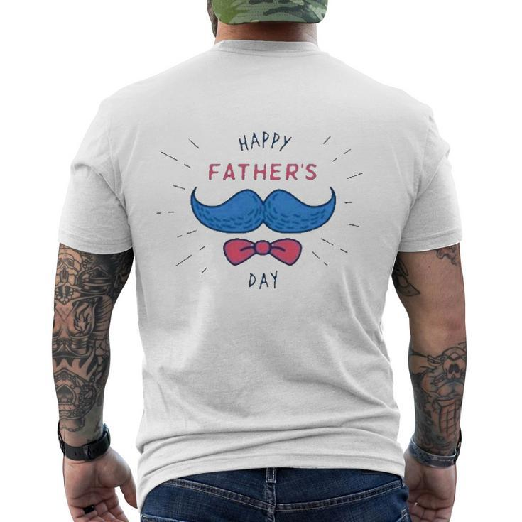 The Best Father In The World Happy Fathers Day Men's Back Print T-shirt
