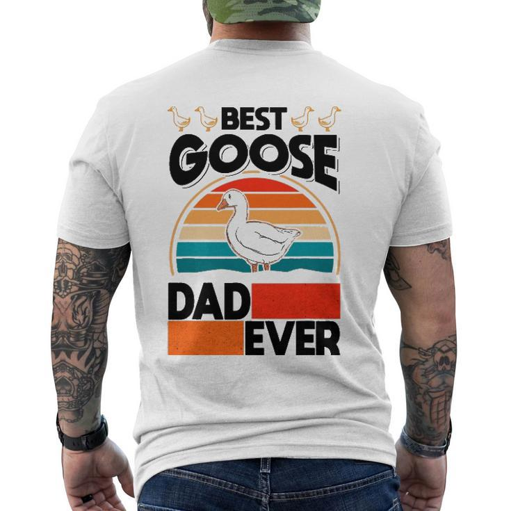 Best Goose Dad Ever Geese Goose Farmer Goose Men's Back Print T-shirt