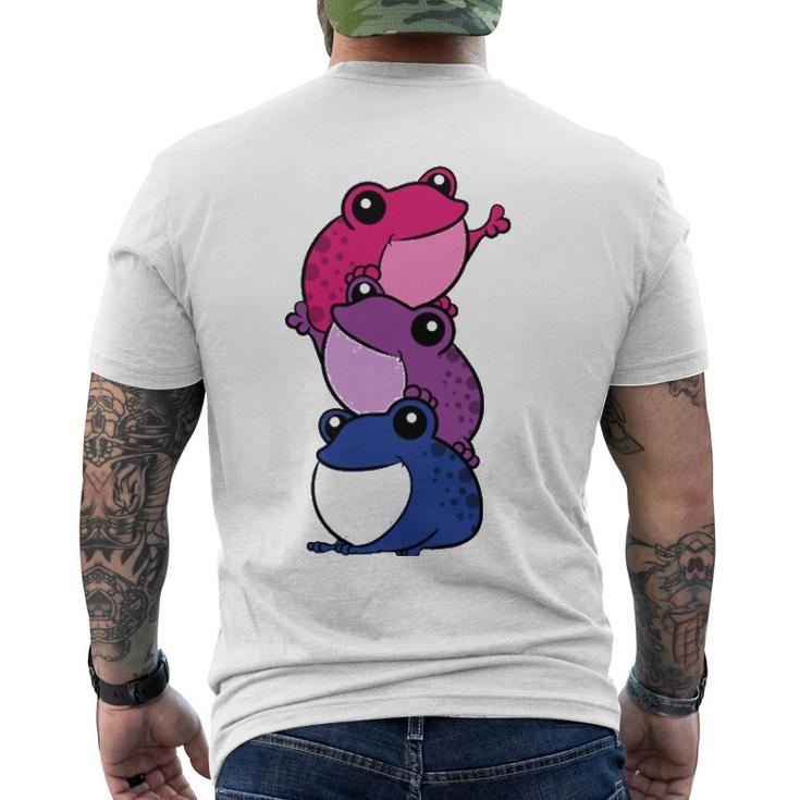 Bisexual Frog Bi Pride Lgbtq Cottagecore Kawaii Men's Back Print T-shirt