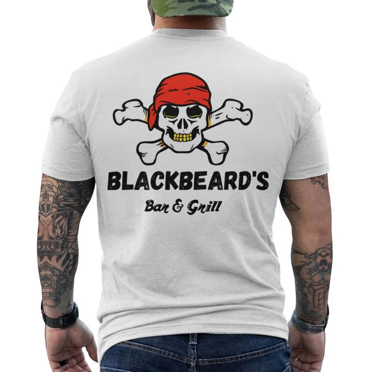 Blackbeards Bar Grill Men's Crewneck Short Sleeve Back Print T-shirt