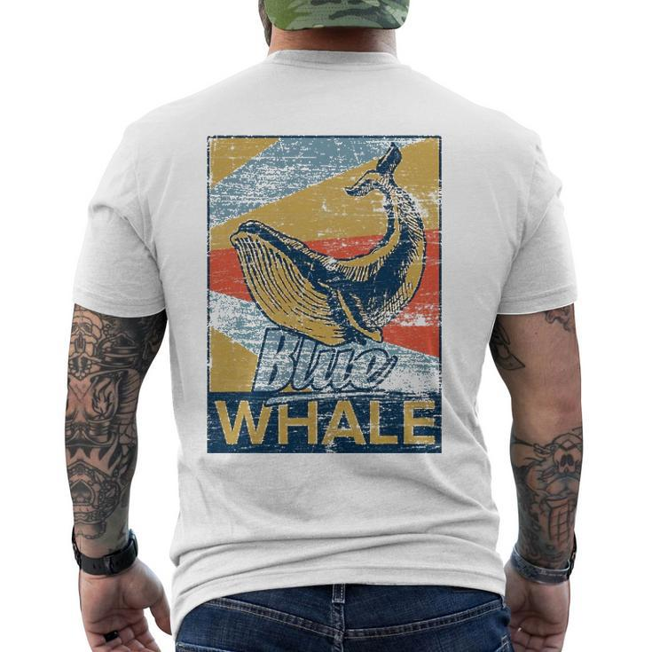 Blue Whale Animal Sea Zookeeper Idea Men's Back Print T-shirt