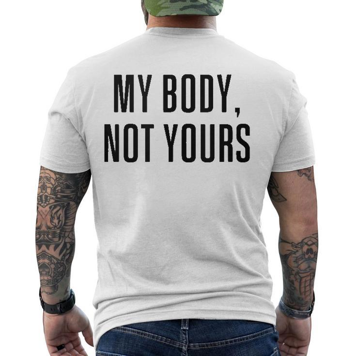 My Body Not Yours Gym Tops I Love My Body Not Yours Men's Back Print T-shirt