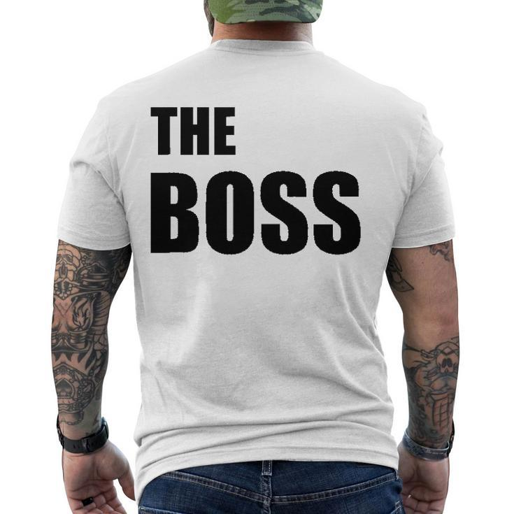 The Boss Couples Relationship Men's Back Print T-shirt