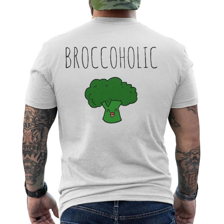 Broccoholic Vegan & Vegetarian Broccoli Lovers Men's Back Print T-shirt