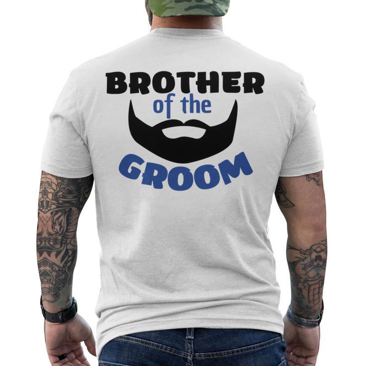 Brother Of The Groom Great Gift For The Brother Of The Awesome Groom  Men's Crewneck Short Sleeve Back Print T-shirt