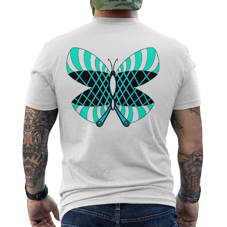 Butterfly Blue Dream Animal Lover Men's Back Print T-shirt