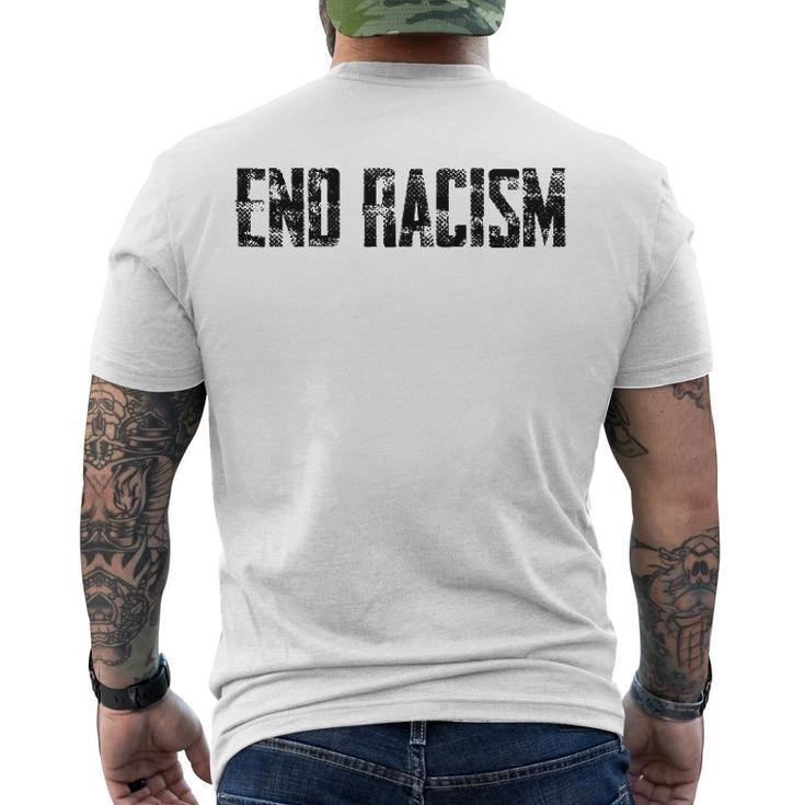 Civil Rights End Racism Mens Protestor Anti-Racist Men's Back Print T-shirt