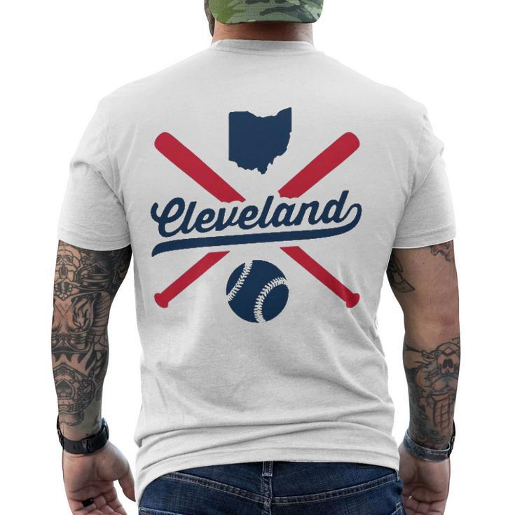 Cleveland Baseball Vintage Ohio Pride Love City Men's Crewneck Short Sleeve Back Print T-shirt