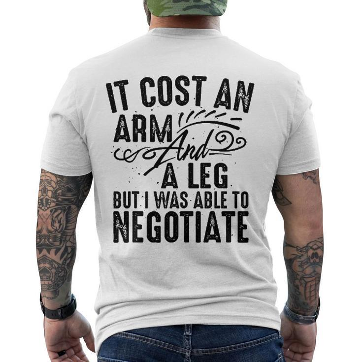 Cool Arm And Leg Able To Negotiate Amputation Men's Back Print T-shirt
