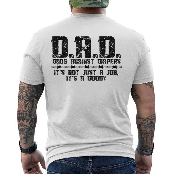 DAD Dads Against Diapers Mens Humor Father Men's Back Print T-shirt