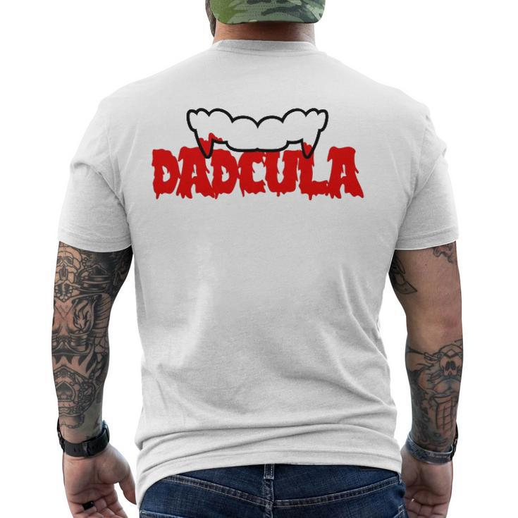 Dadcula Dracula Vampire Vampire Costume Fathers Men's Back Print T-shirt