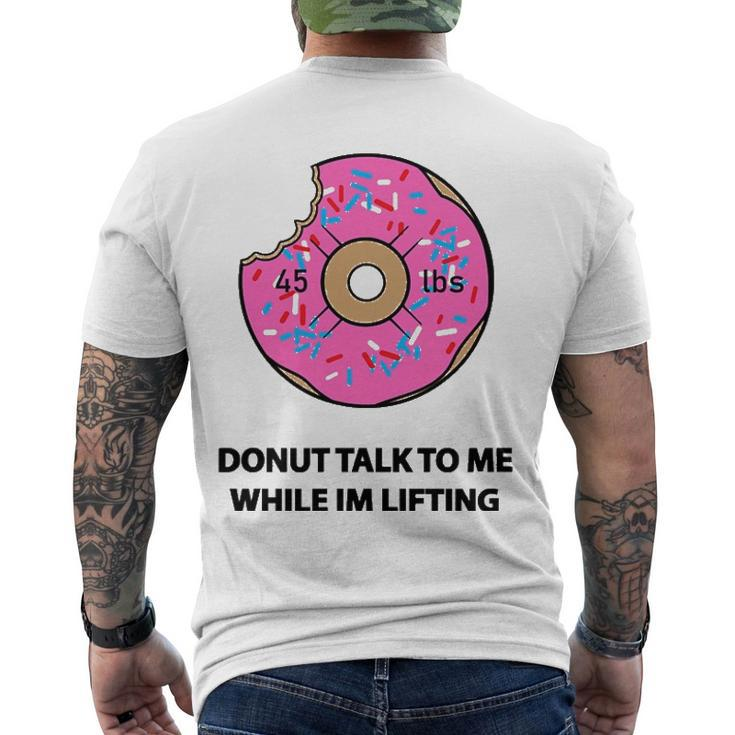 Donut Gym For Weightlifters & Bodybuilders Men's Back Print T-shirt