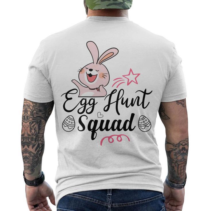 Egg Hunt Squad Men's Crewneck Short Sleeve Back Print T-shirt