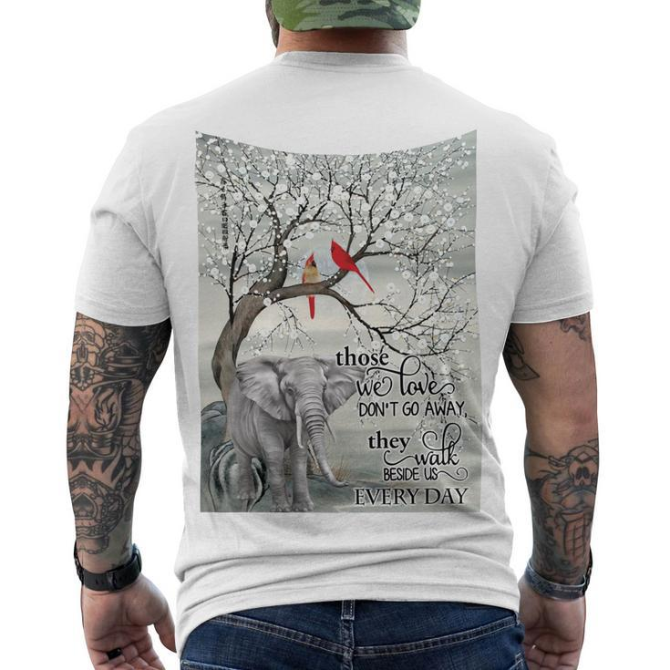 Elephant - Those We Love Don’T Go Away Men's Crewneck Short Sleeve Back Print T-shirt