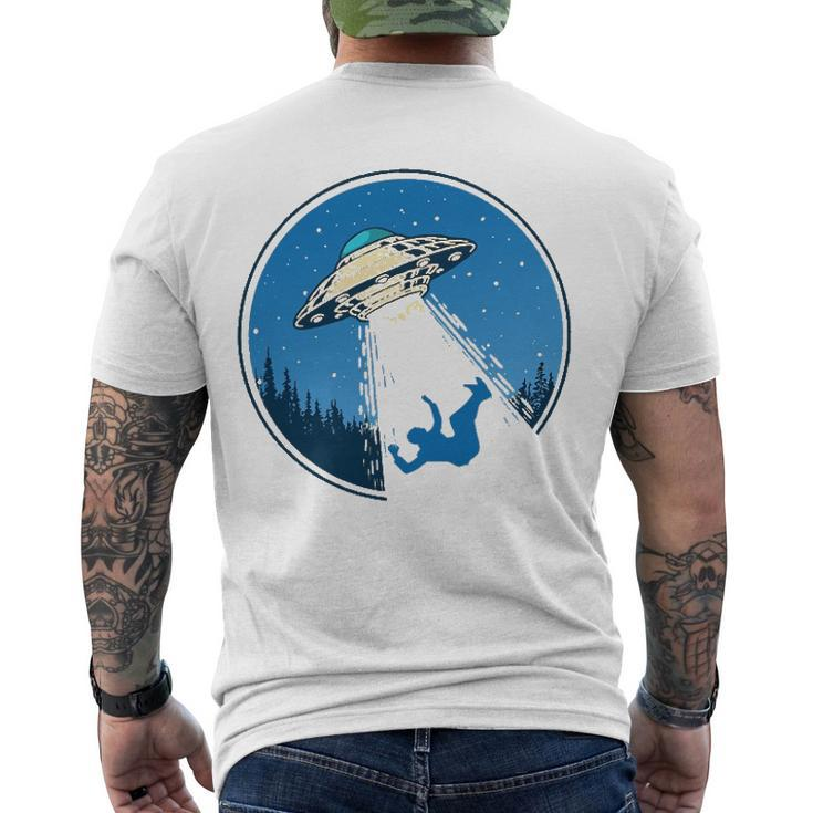 Finally Vintage Ufo Flying Saucer Abduction Retro 80S Men's Back Print T-shirt