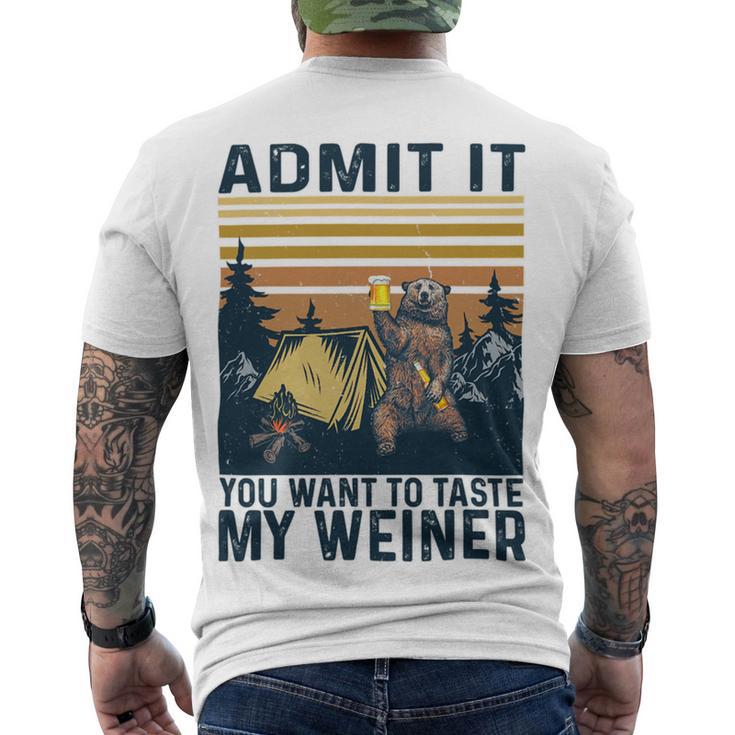 Funny Camping Admit It You Taste My 57 Shirt Men's Crewneck Short Sleeve Back Print T-shirt