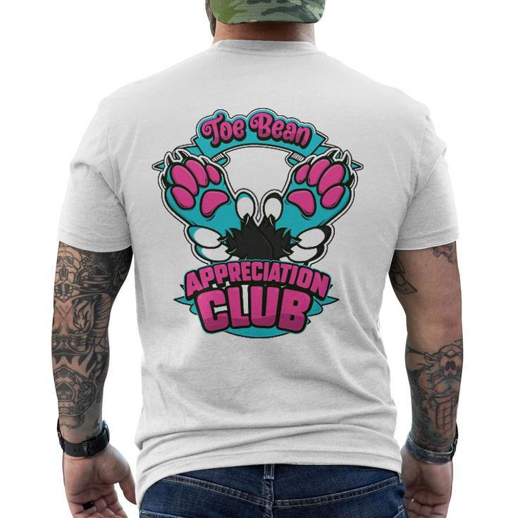 Furry Fursona Fandom Toe Beans Toe Bean Appreciation Club Men's Back Print T-shirt