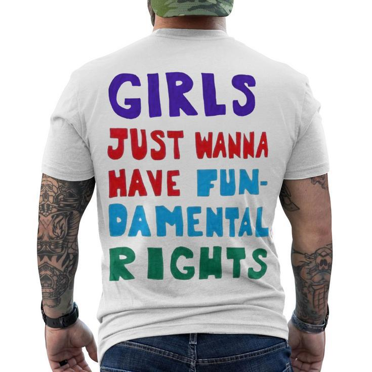 Girls Just Wanna Have Fundamental Rights Men's Crewneck Short Sleeve Back Print T-shirt
