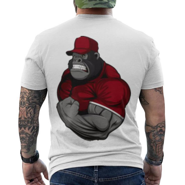 Gorilla Muscle Men's Crewneck Short Sleeve Back Print T-shirt