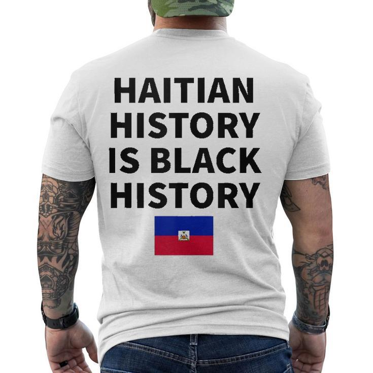 Haitian History Is Black History - Haiti Zoe Pride Flag Day Men's Back Print T-shirt