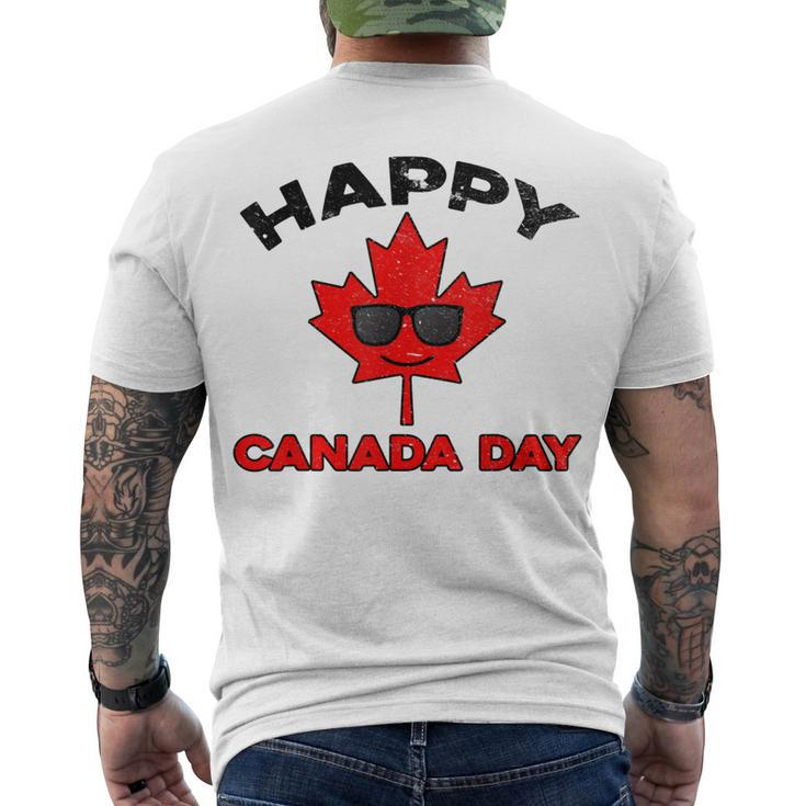 Happy Canada Day Maple Leaf Canada Day Kids Toddler Men's T-shirt Back Print
