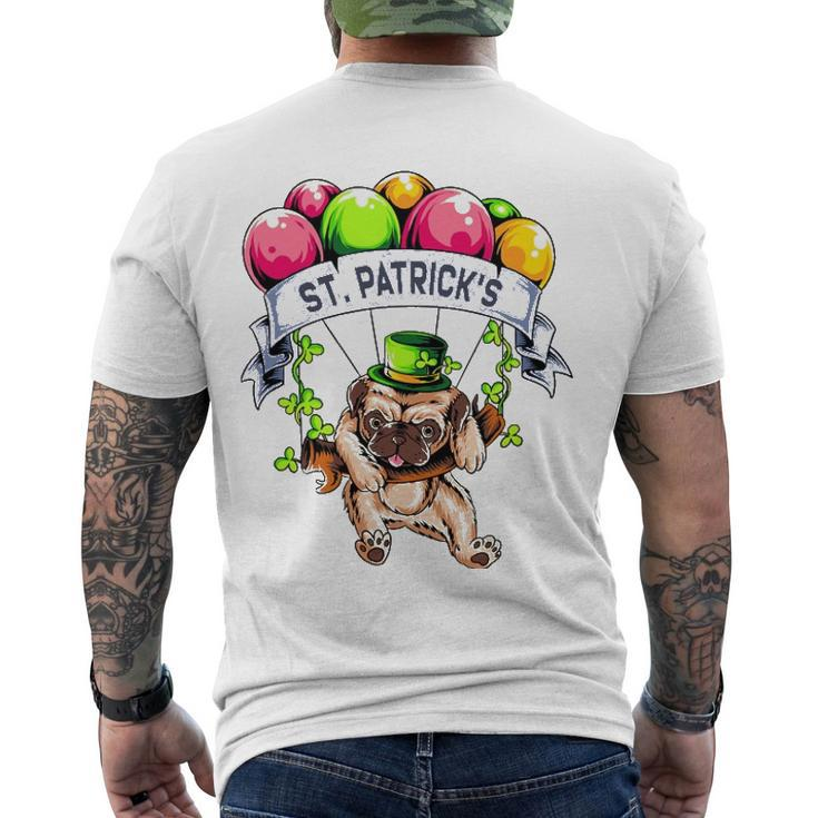 Happy StPatricks Day Pug Lover Men's Back Print T-shirt
