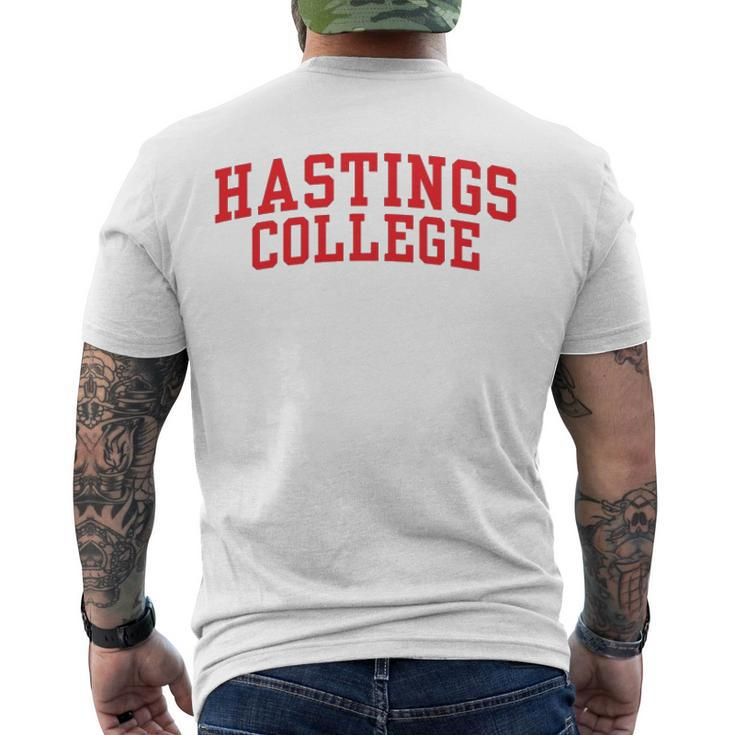 Hastings College Student Teacher Men's Back Print T-shirt