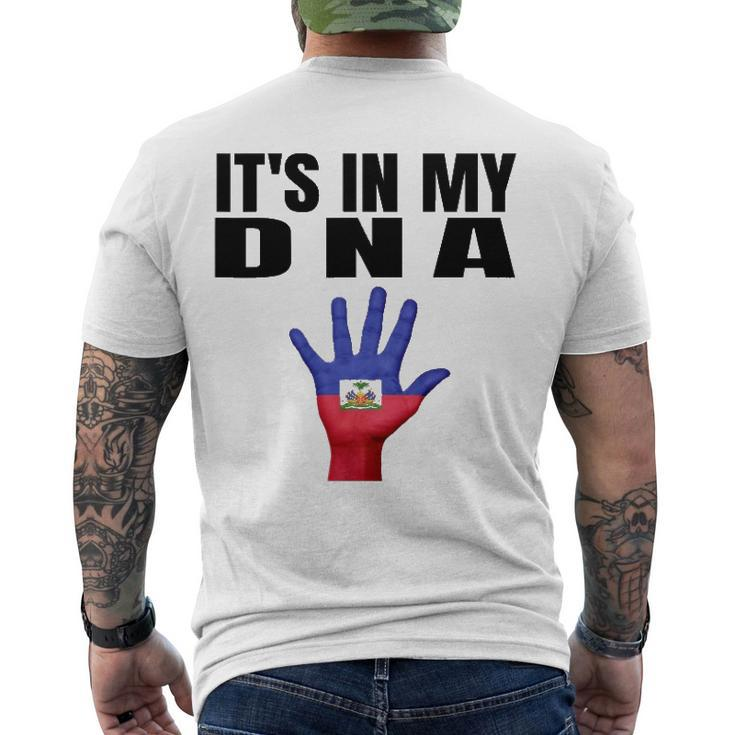 Its In My Dna Haitian Flag Haitian Independence Men's Back Print T-shirt