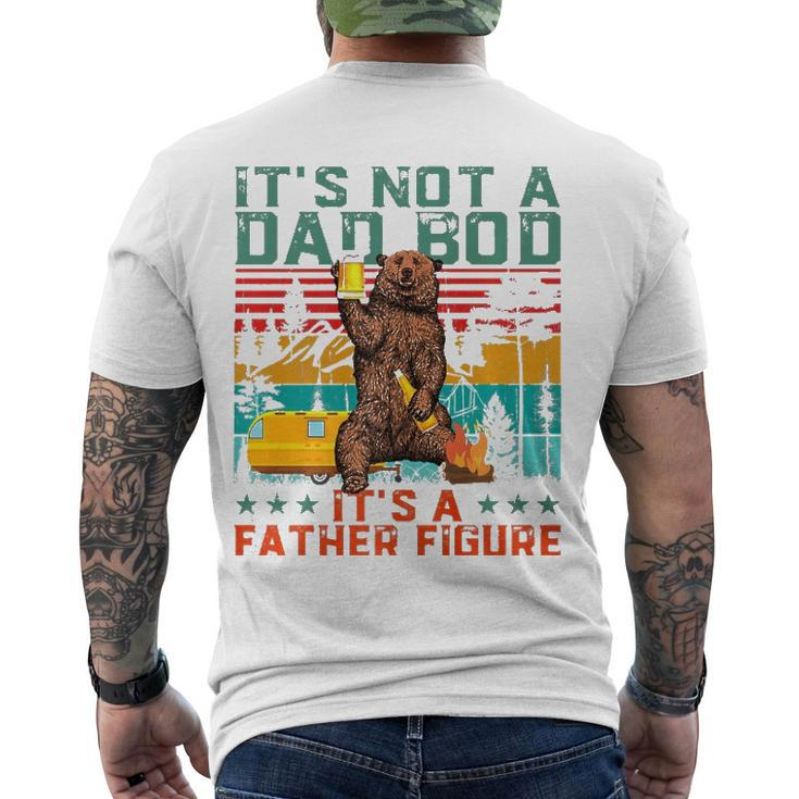 Its Not A Dad Bod Its Father Figure Bear Beer Lover Men's Back Print T-shirt