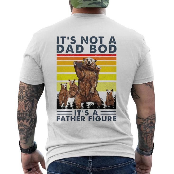 Its Not A Dad Bod Its Father Figure Bear Coffee Lover Men's Back Print T-shirt
