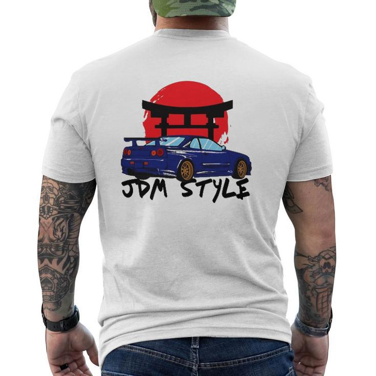 Jdm Style Jdm Cars Men's Back Print T-shirt