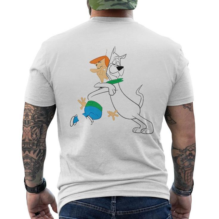 The Jetsons Astro Hugging George Men's Back Print T-shirt