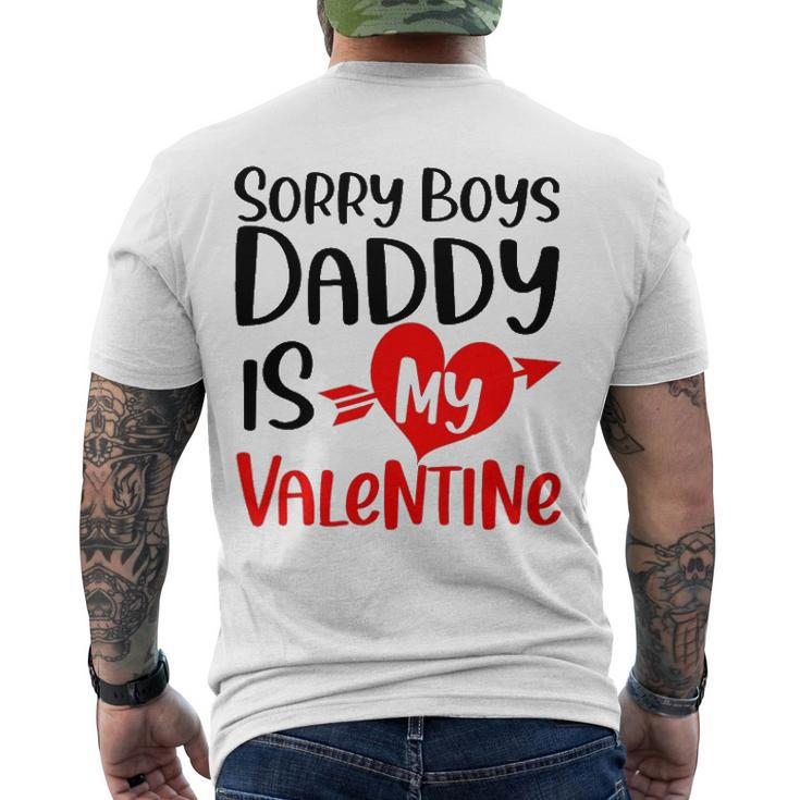 Kids Sorry Boys Daddy Is My Valentine Baby Girl Daughter Men's Back Print T-shirt